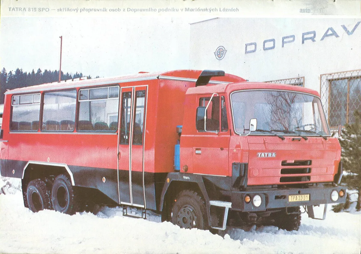 Papierový model - Skriňový prepravník osôb T815 SPO